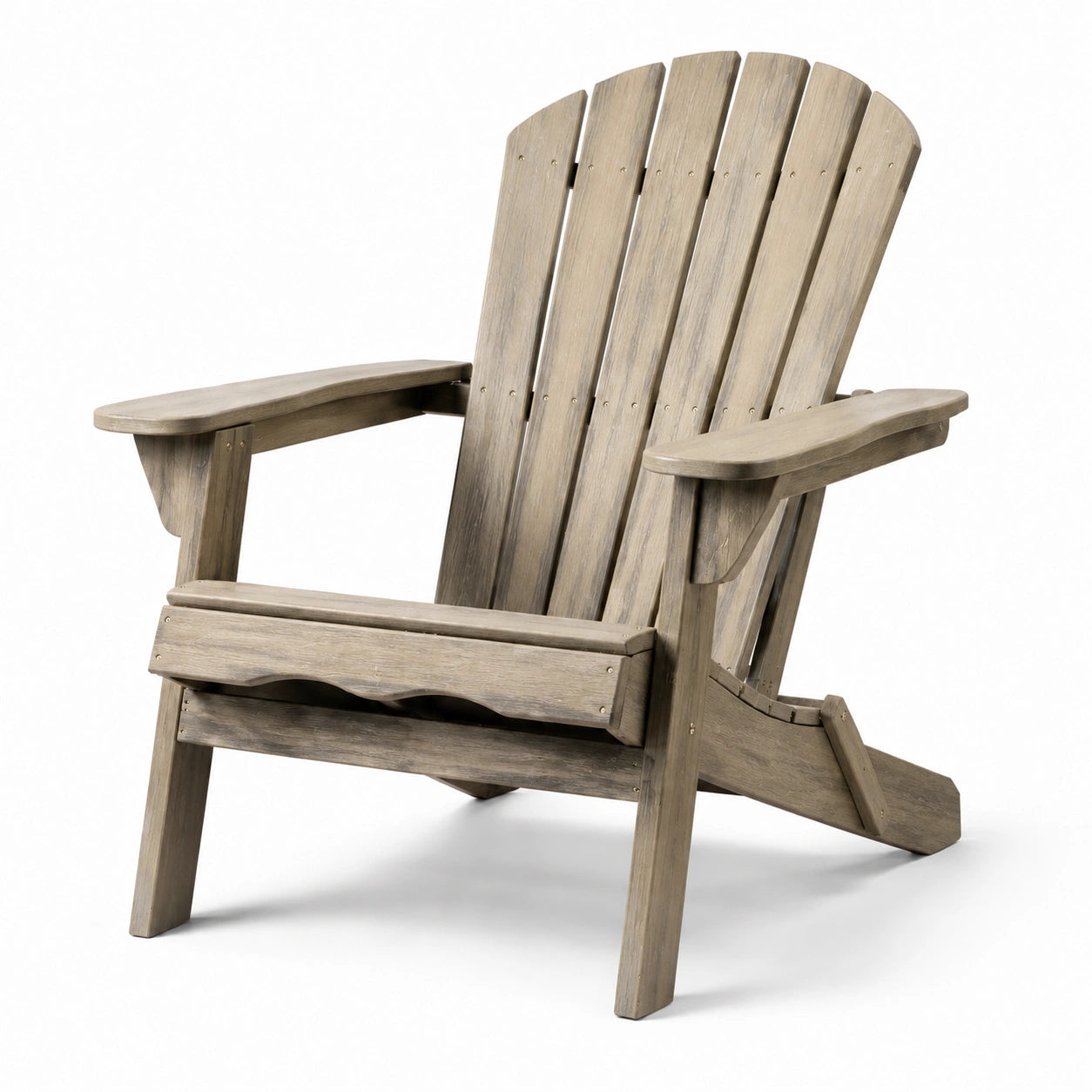 Holzstuhl Adirondack Grau 110cm x 90cm x 95cm