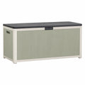 Kunststoff Gartenbox Polypropylen 120x50x60 cm Grün und Grau