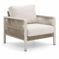 Garten-Loungesessel Aluminium Beige